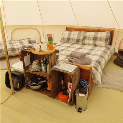 Tent interior